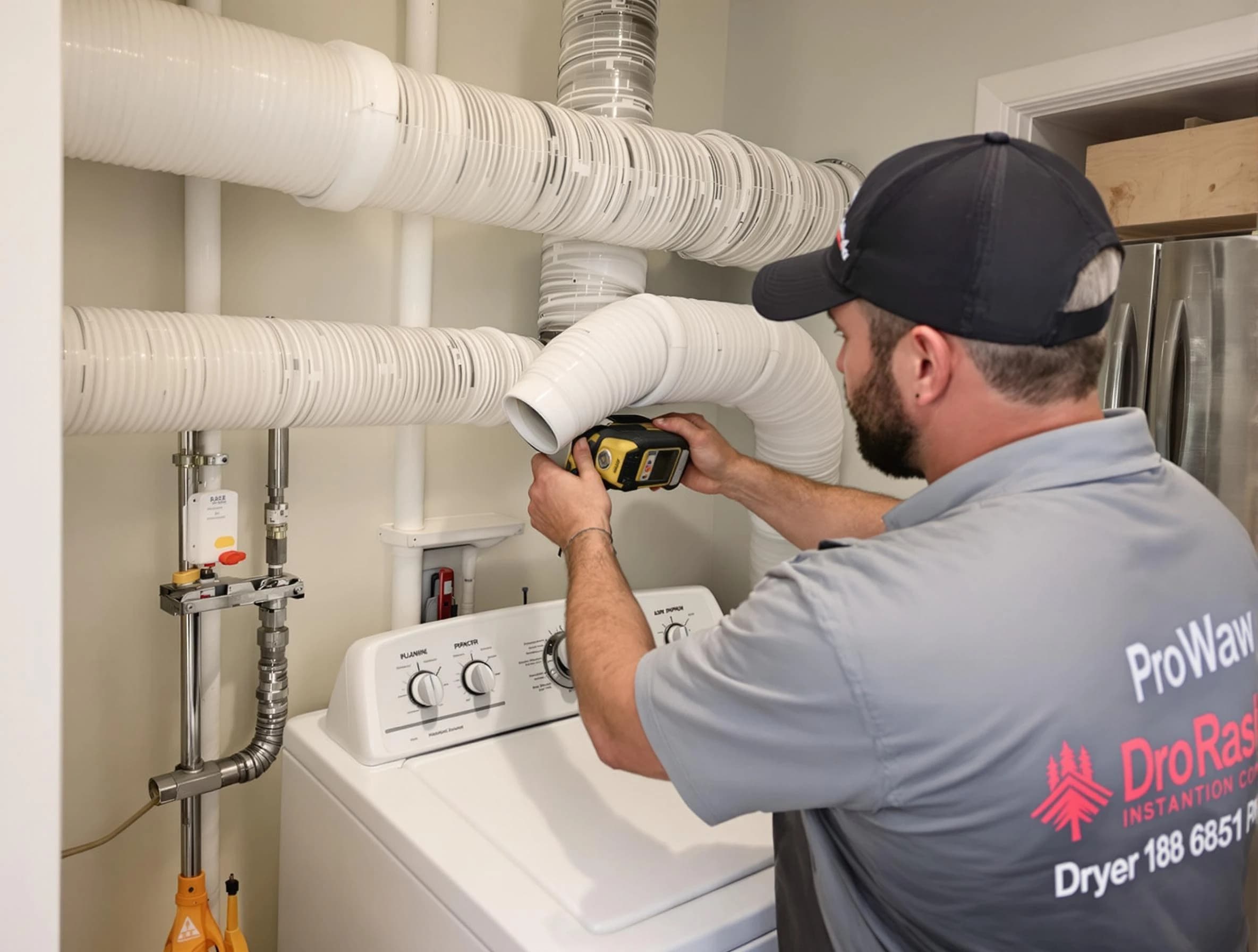 Professional dryer vent hose installation by Clinton Dryer Vent Cleaning in Clinton