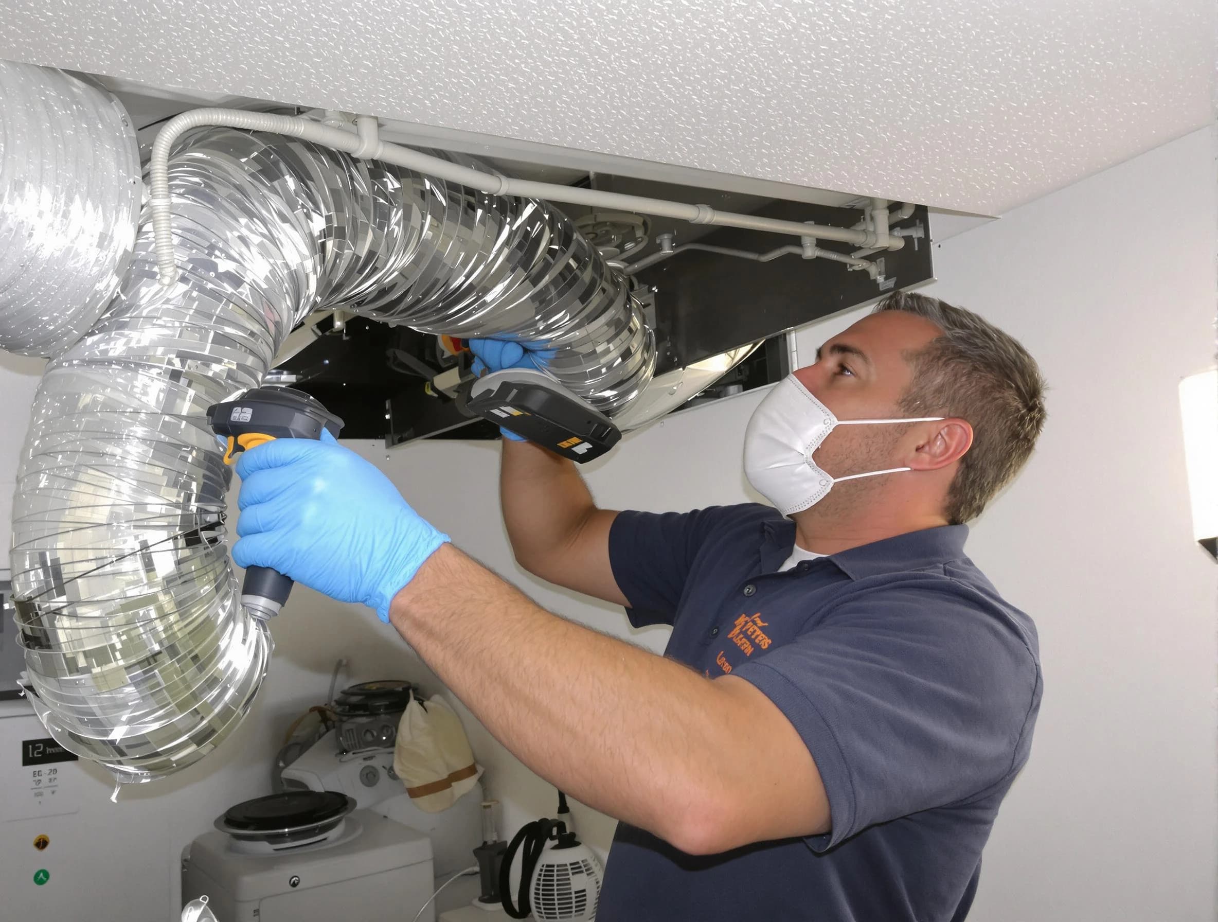 Clinton Dryer Vent Cleaning professional performing thorough residential dryer vent cleaning in Clinton